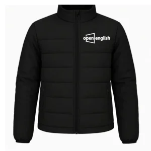 Chaqueta Corporativa Negra Acolchada | Uniformes Empresariales Personalizados